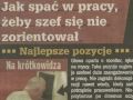 Jak spać w pracy